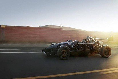 Darth Vader in an Ariel Atom