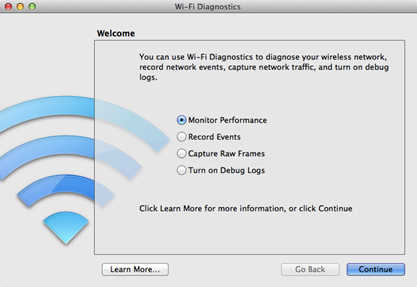 Apple Mac OSX Snow Lion Wi-fi Diagnostics